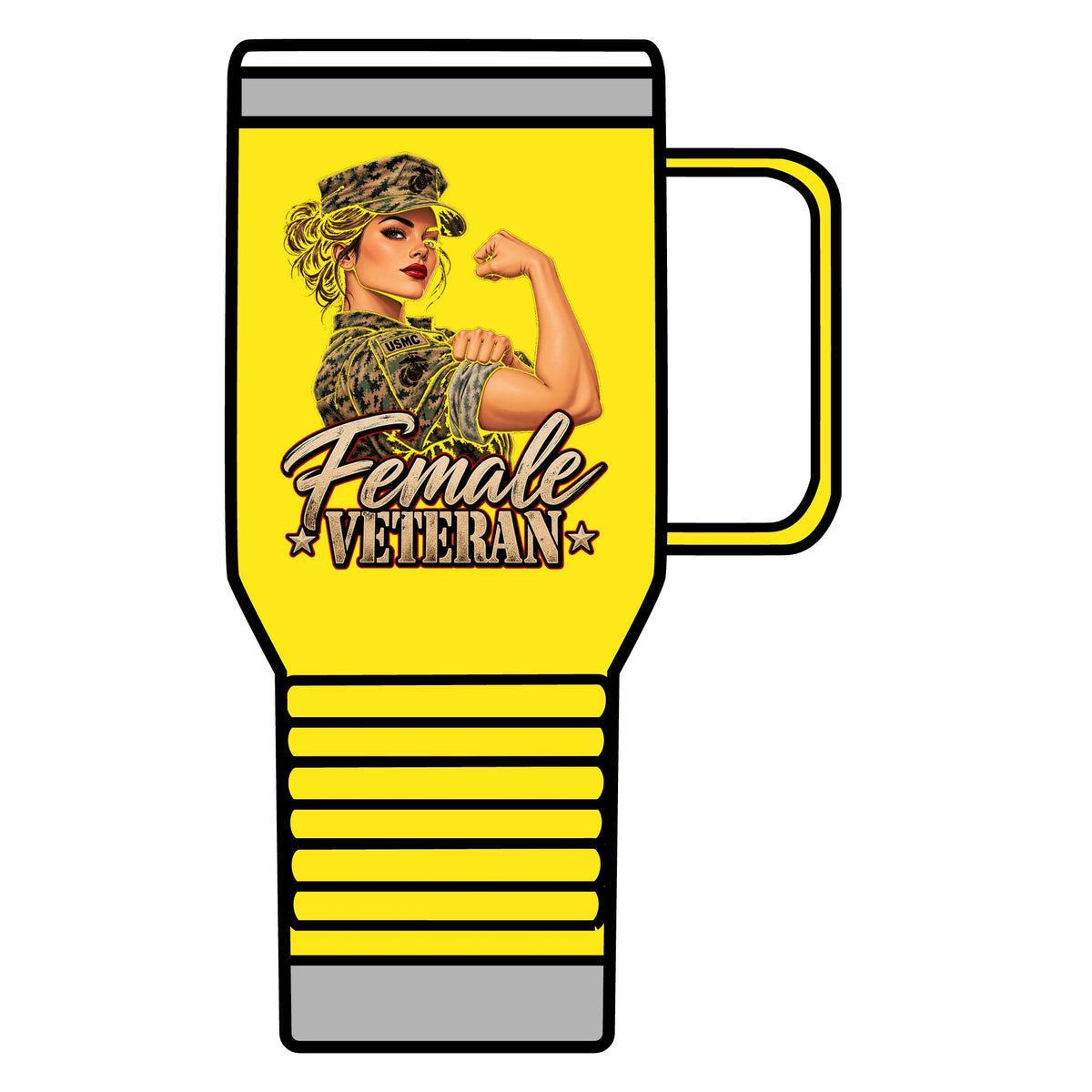 Female Veteran Pride - 20oz Insulated Mug