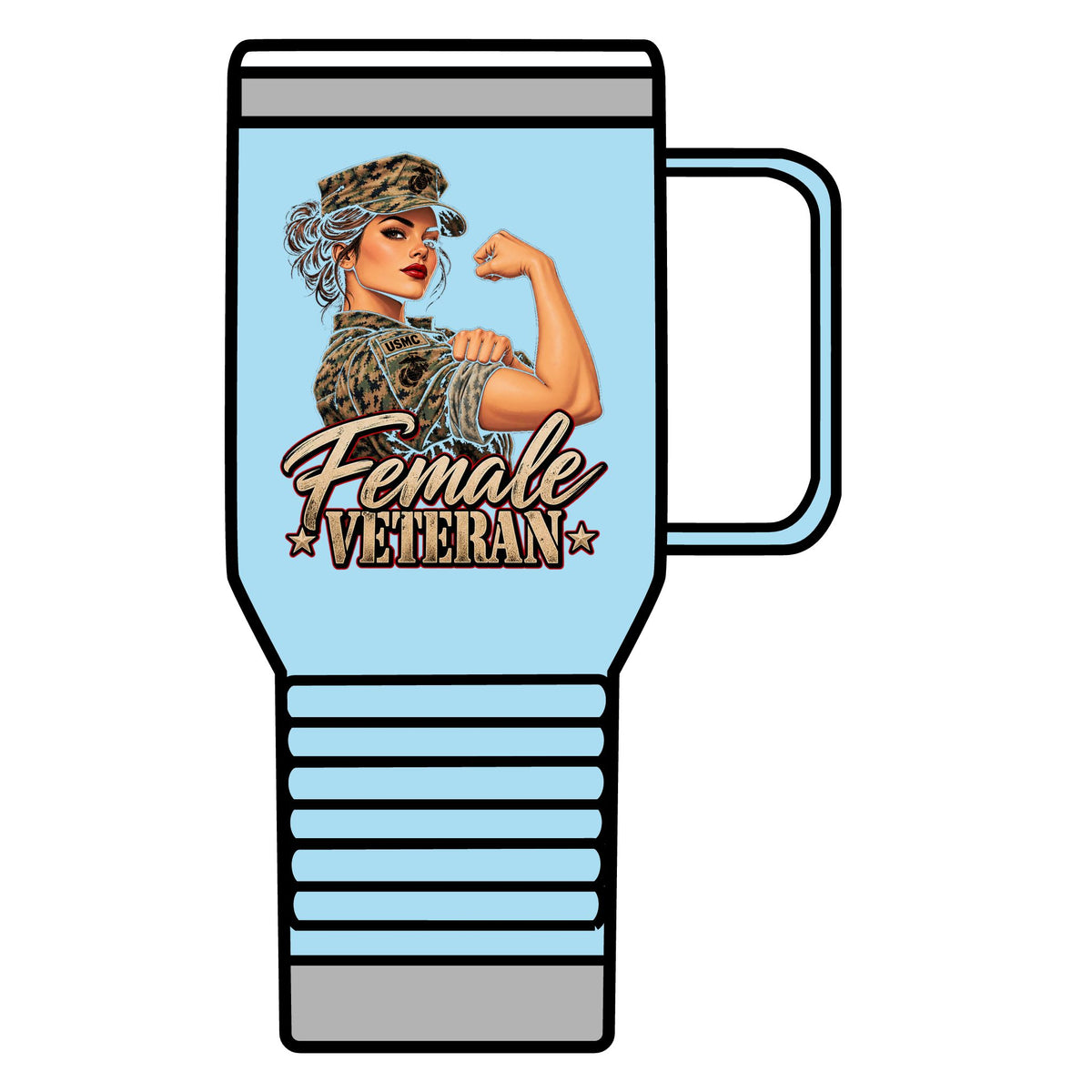 Female Veteran Pride - 20oz Insulated Mug