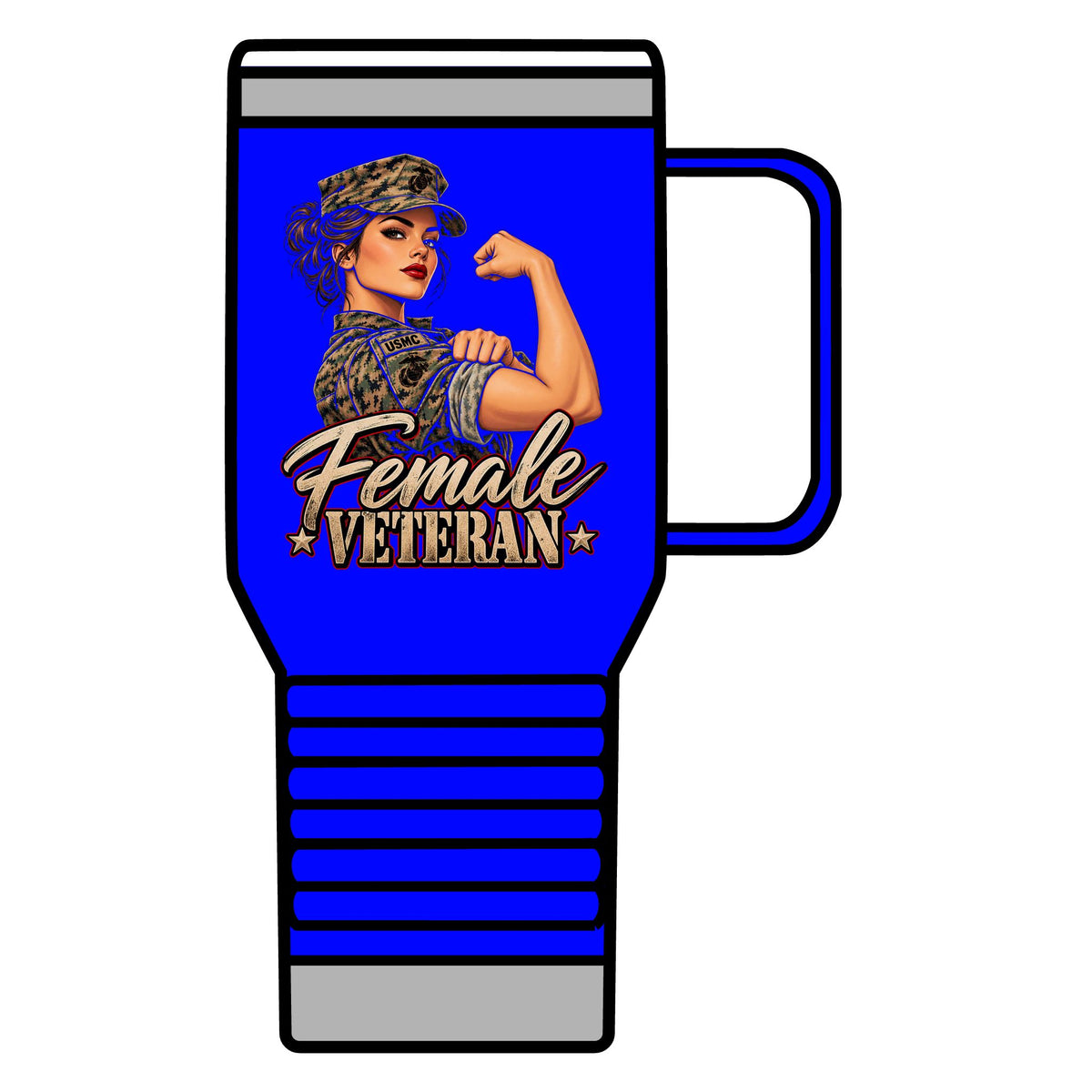 Female Veteran Pride - 20oz Insulated Mug