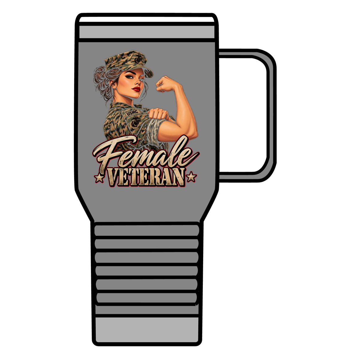 Female Veteran Pride - 20oz Insulated Mug