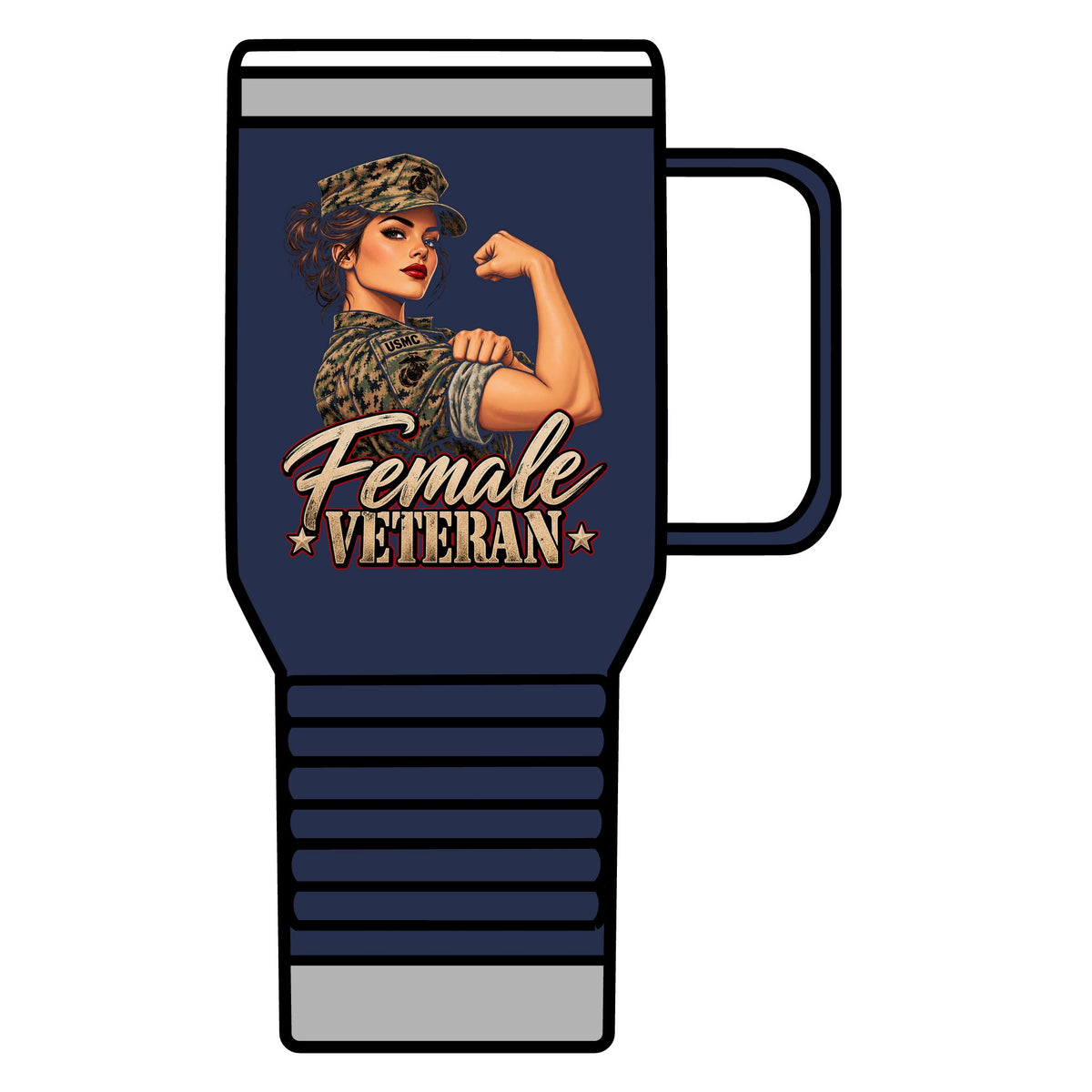 Female Veteran Pride - 20oz Insulated Mug