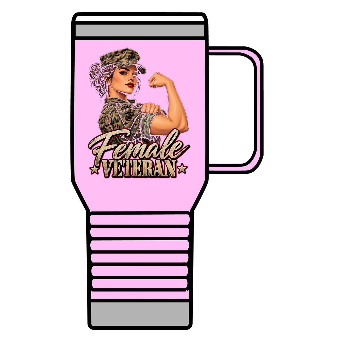 Female Veteran Pride - 20oz Insulated Mug