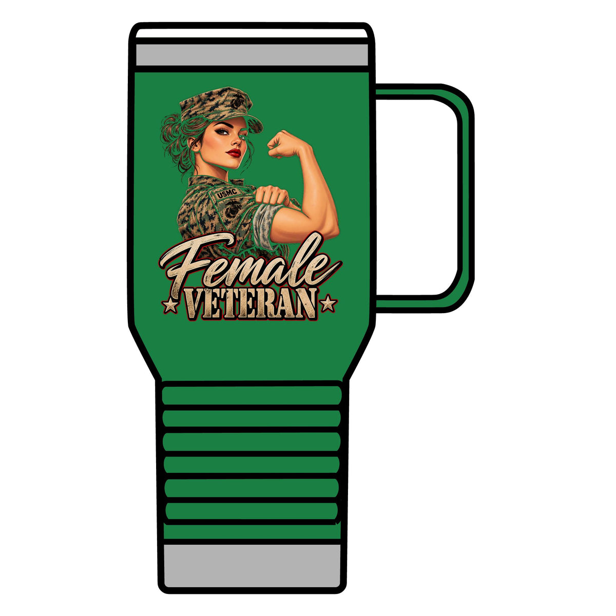 Female Veteran Pride - 20oz Insulated Mug