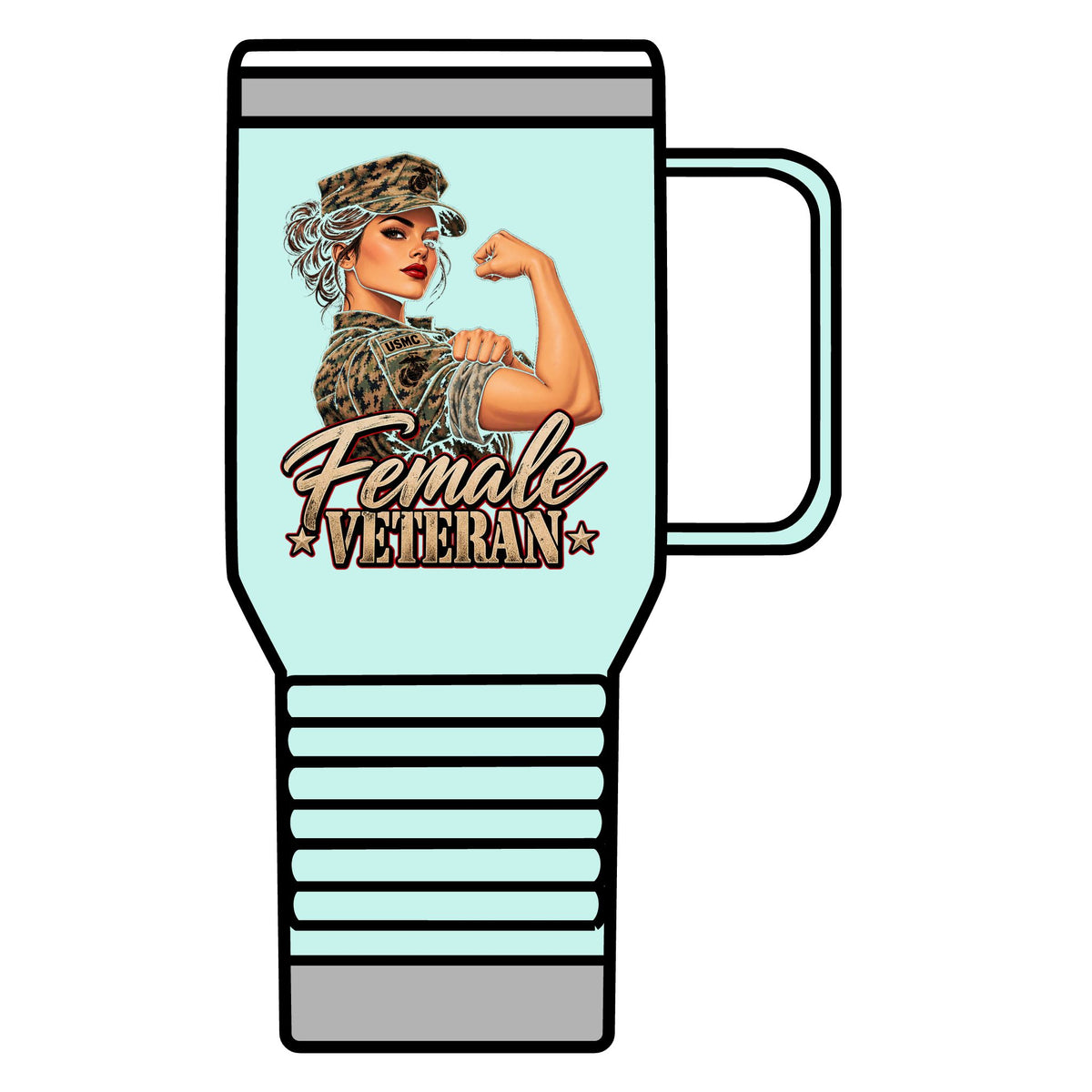Female Veteran Pride - 20oz Insulated Mug