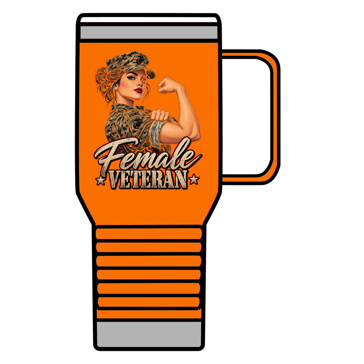 Female Veteran Pride - 20oz Insulated Mug