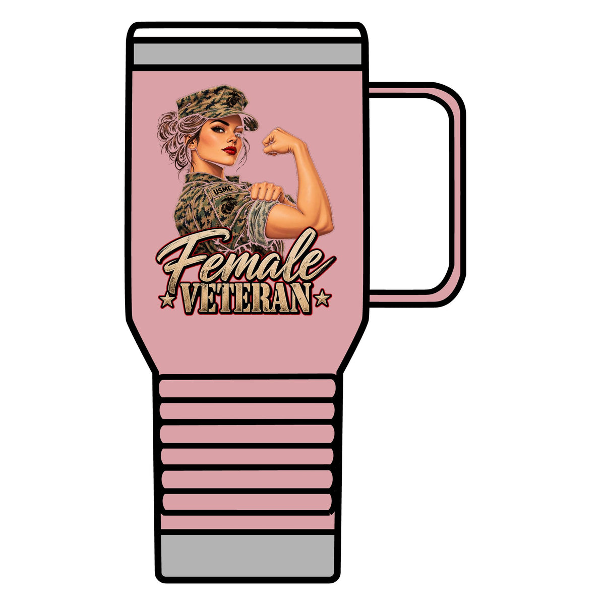 Female Veteran Pride - 20oz Insulated Mug