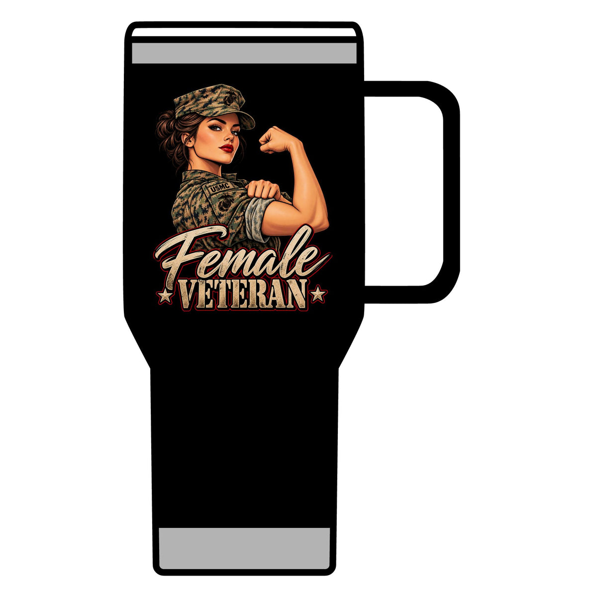 Female Veteran Pride - 20oz Insulated Mug