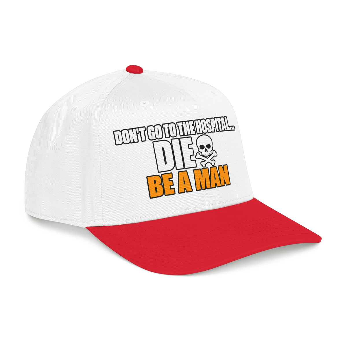 Dont Go to the Hospital - White Outlined - OTTO Baseball Hat