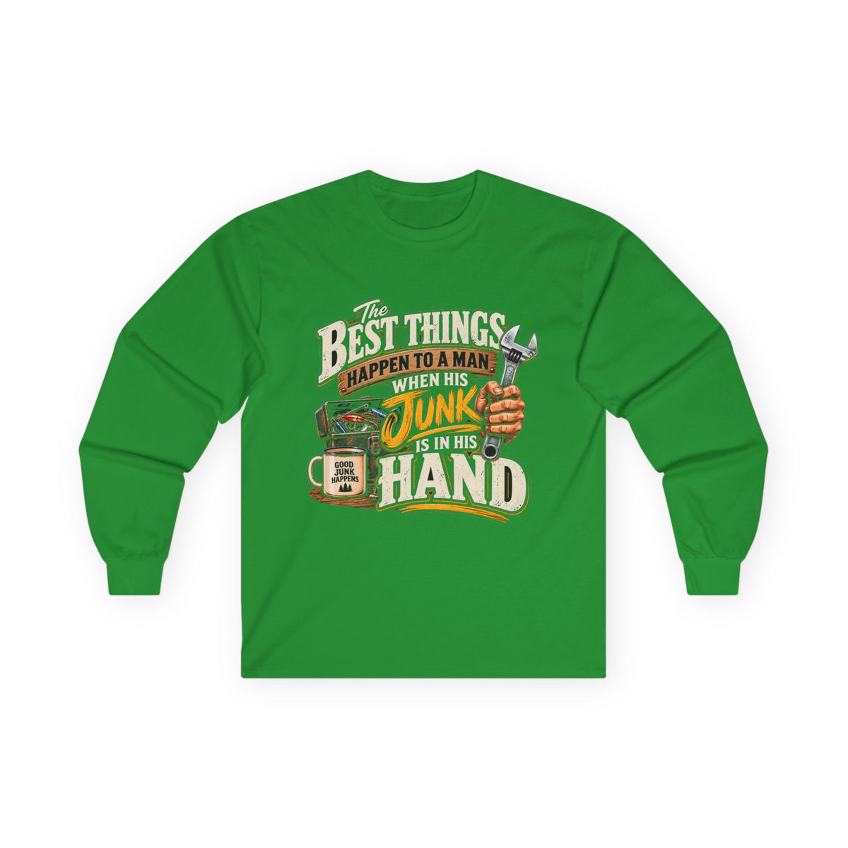 Best Things Happen in a Man's Hand - Unisex Ultra Cotton Long Sleeve Tee