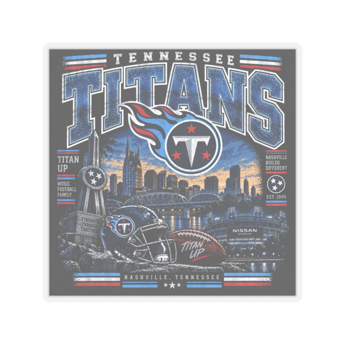 Tennessee Titans - Kiss-Cut Sticker
