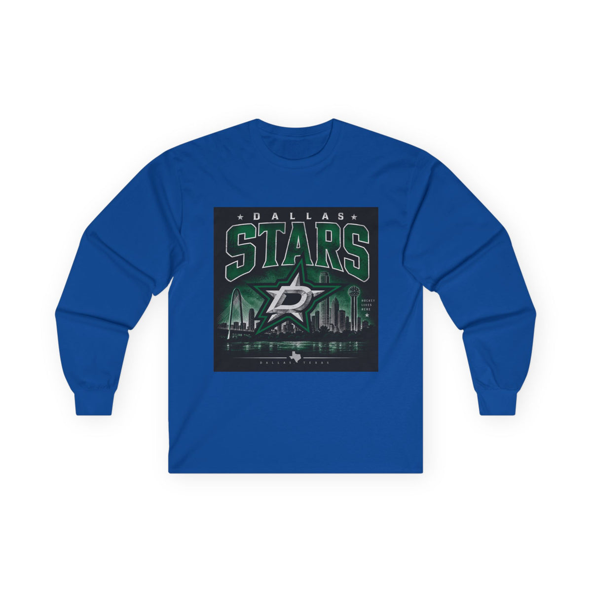 Dallas Stars Skyline Tee - Unisex Ultra Cotton Long Sleeve Tee