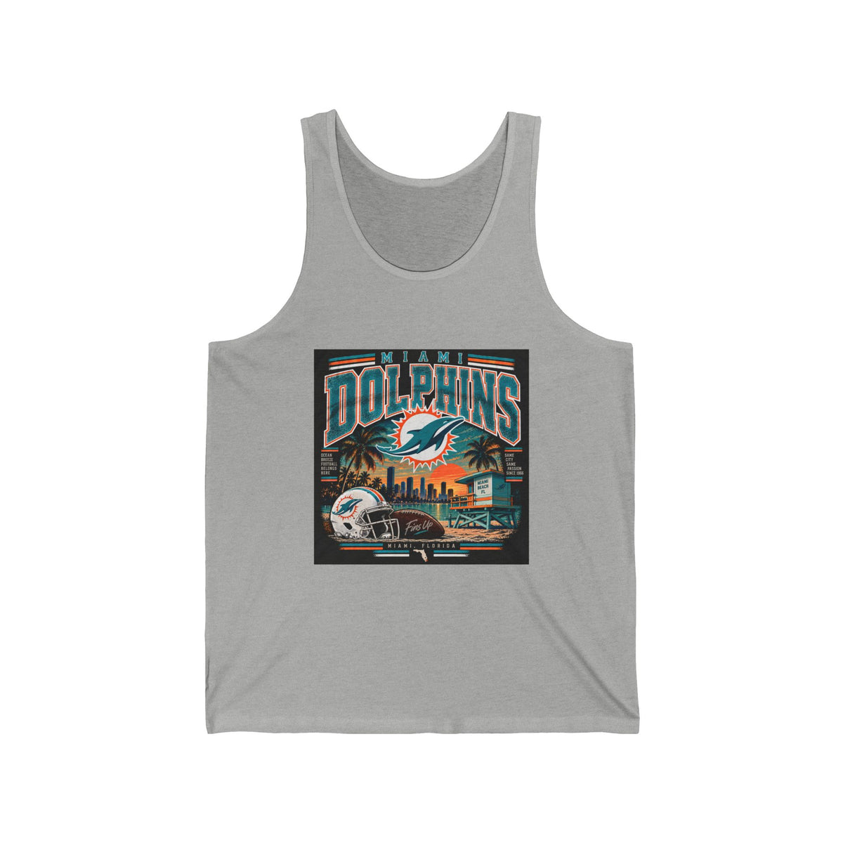 Miami Dolphins Paradise - Athletic Tank