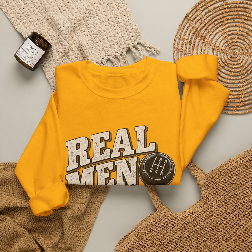 Real Men Shift - Crewneck Sweatshirt