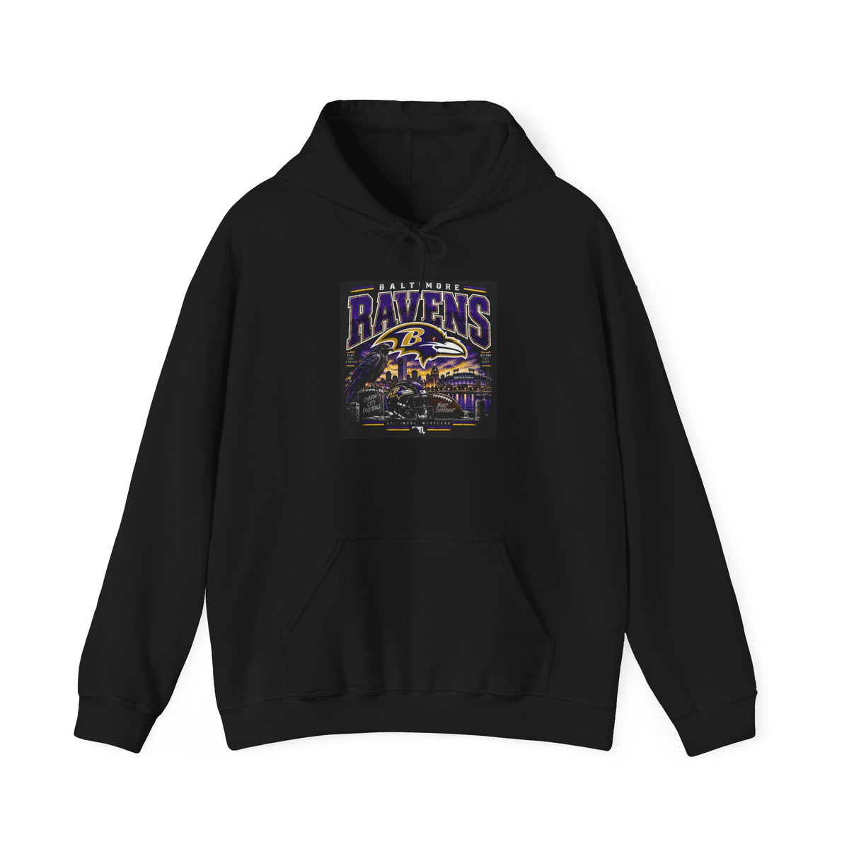 Baltimore Ravens Skyline Tee - Hoodie