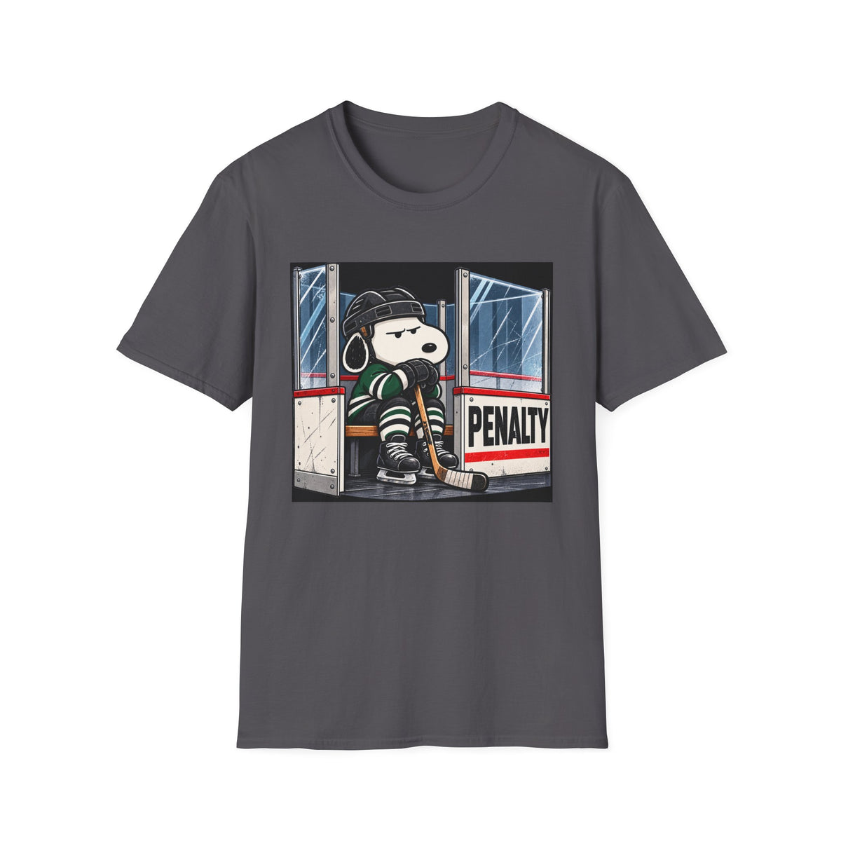 Snoopy Hockey Penalty Box Green - Classic Tee