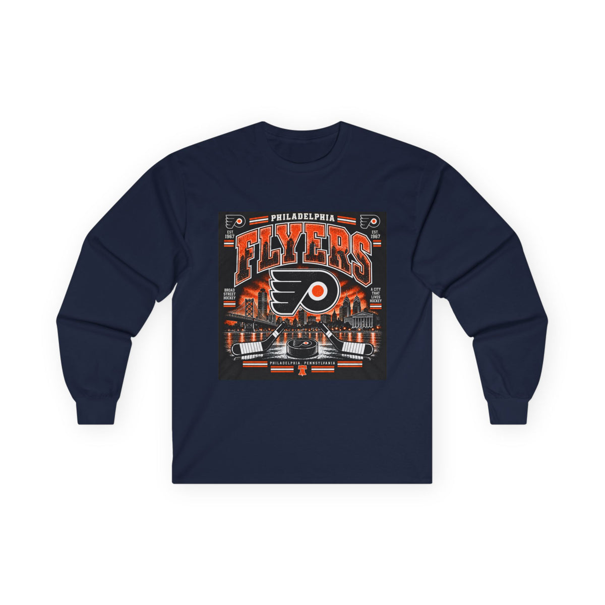 Philadelphia Flyers Urban Hockey - Unisex Ultra Cotton Long Sleeve Tee