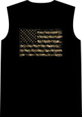 Black and Multicam American Flag - Classic Tank