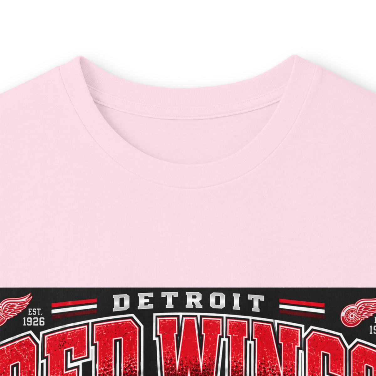 Detroit Red Wings Hockey Skyline - Unisex Ultra Cotton Long Sleeve Tee