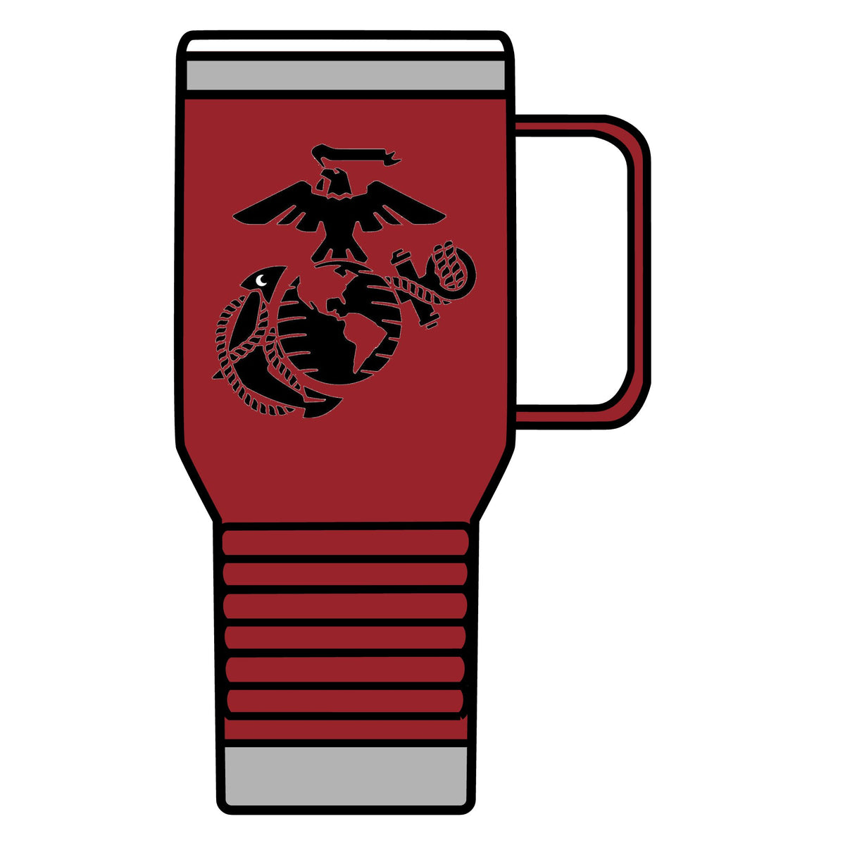 Eagle, Globe & Anchor Emblem - 20oz Insulated Mug