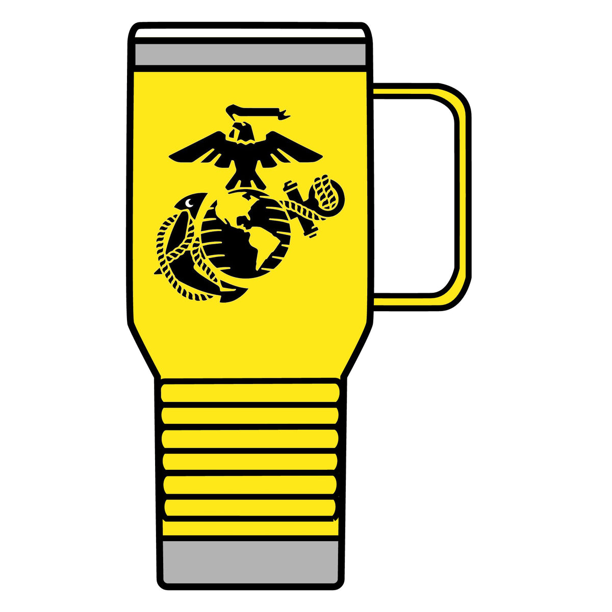 Eagle, Globe & Anchor Emblem - 20oz Insulated Mug
