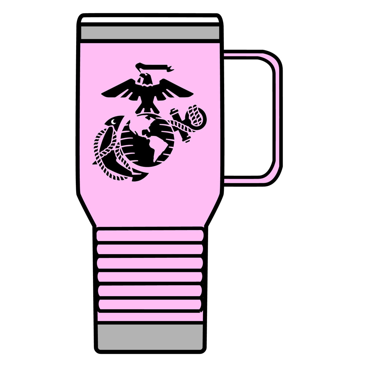 Eagle, Globe & Anchor Emblem - 20oz Insulated Mug