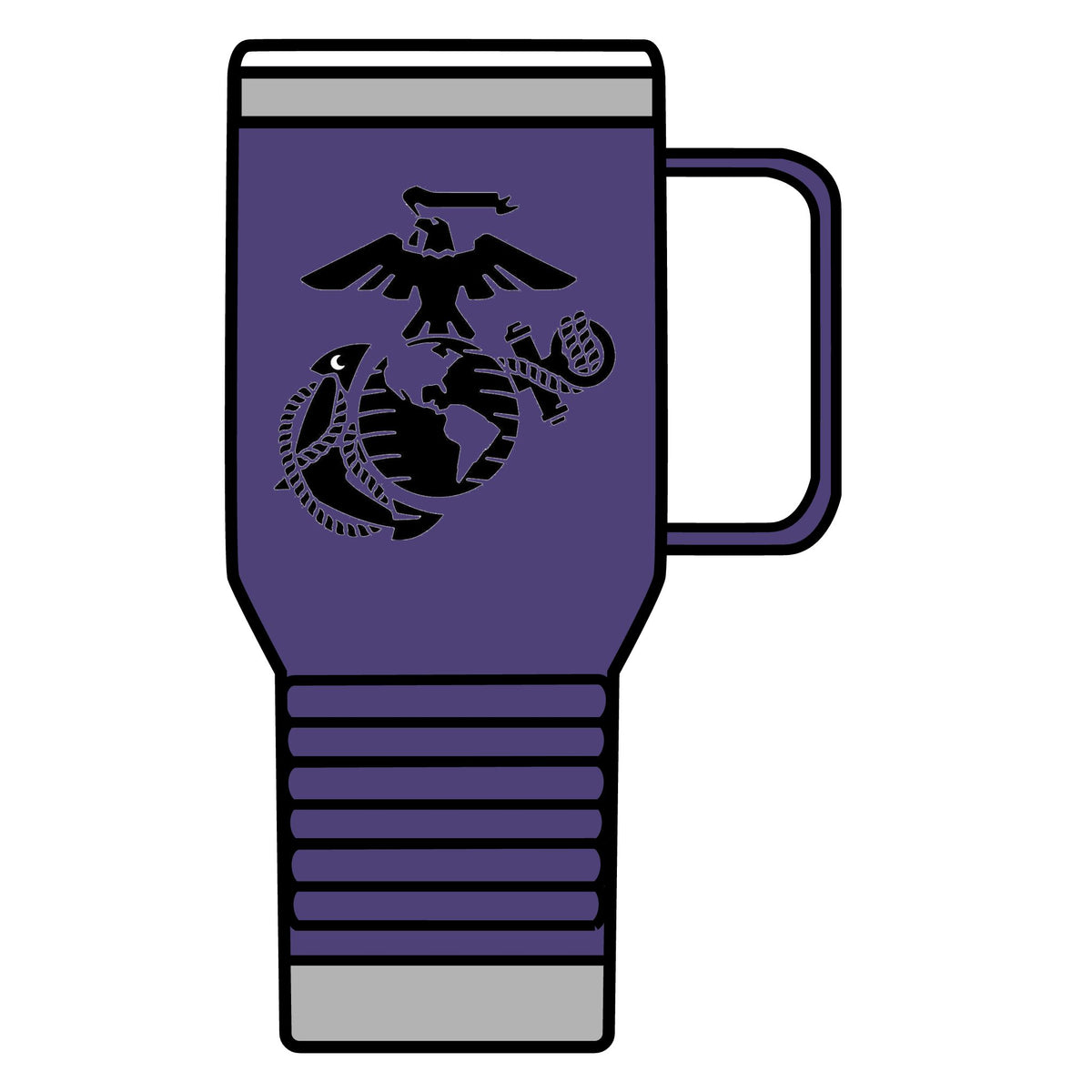 Eagle, Globe & Anchor Emblem - 20oz Insulated Mug