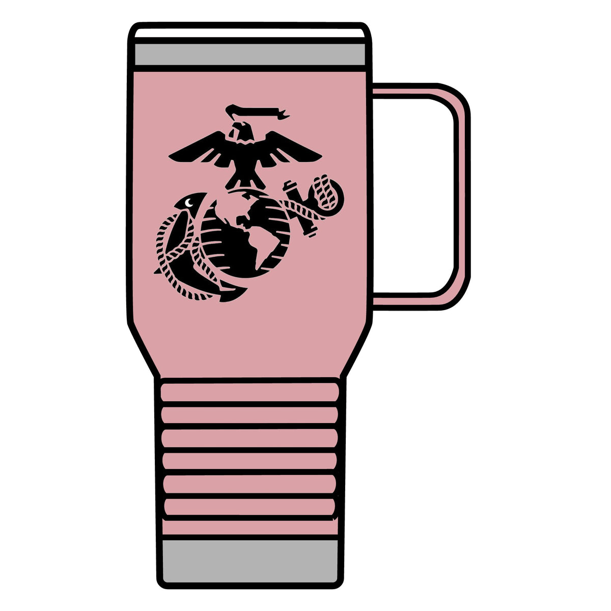 Eagle, Globe & Anchor Emblem - 20oz Insulated Mug