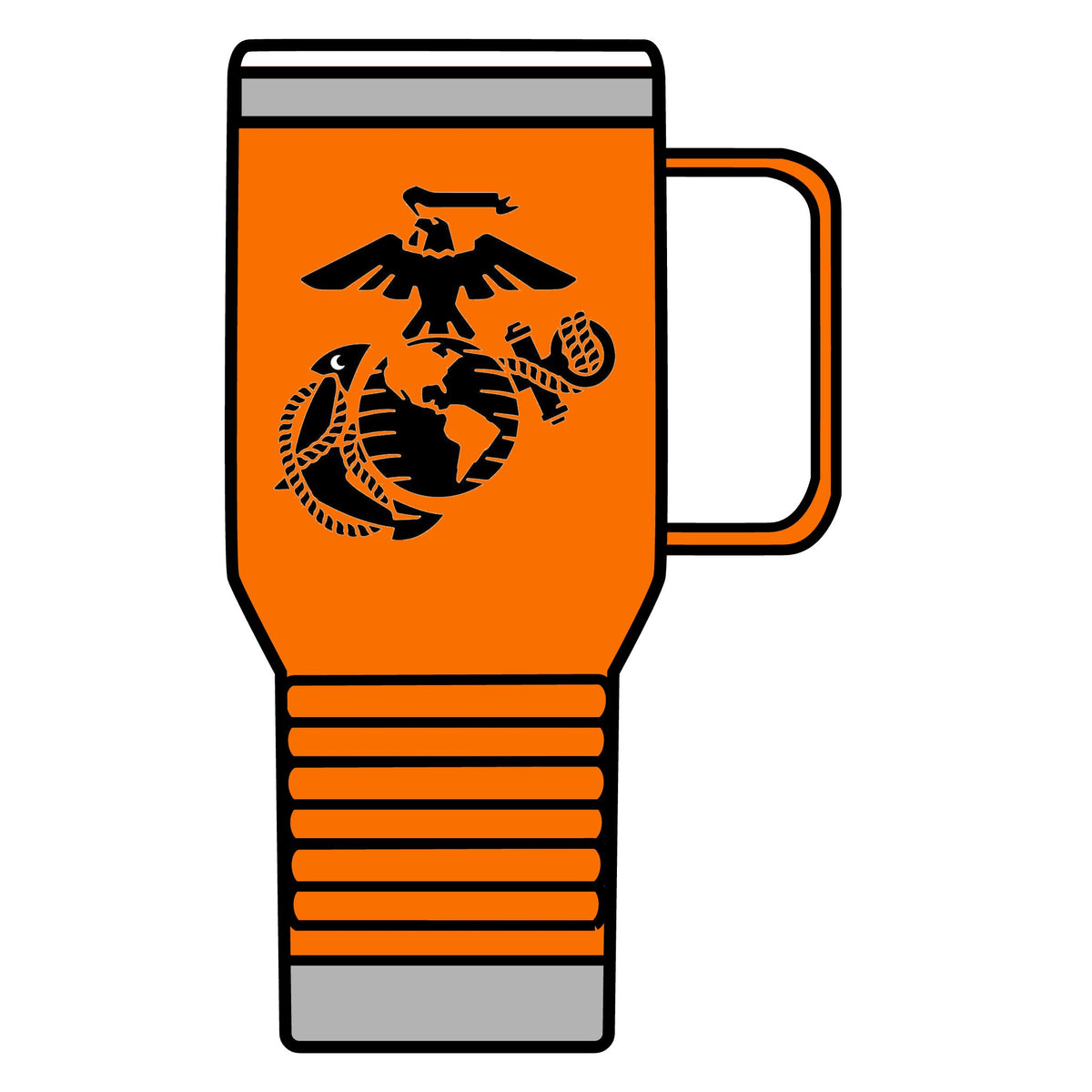 Eagle, Globe & Anchor Emblem - 20oz Insulated Mug