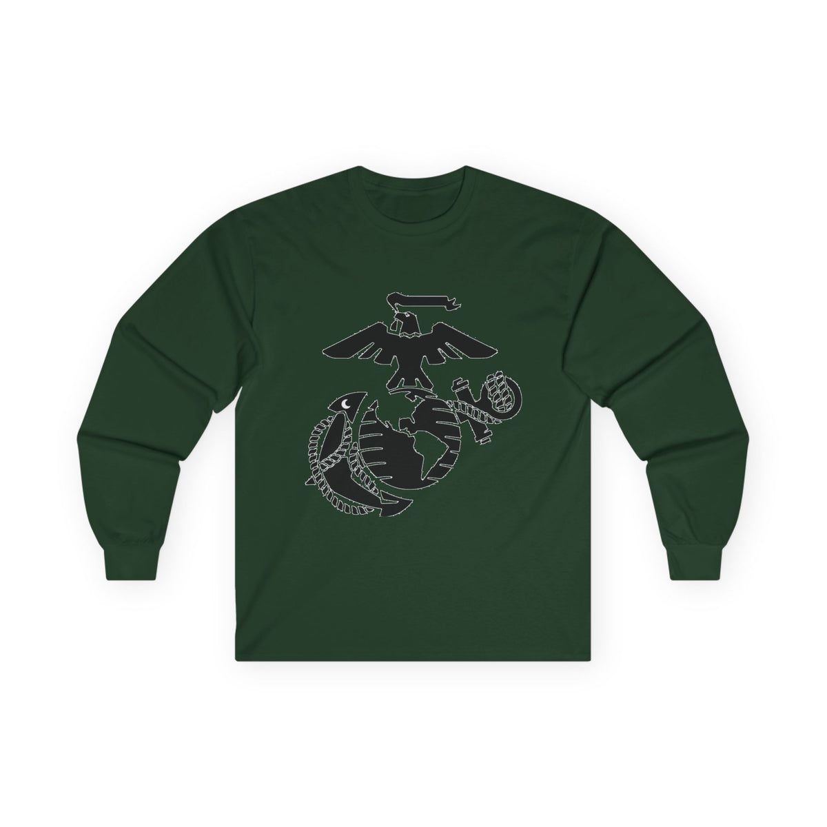 Eagle, Globe & Anchor Emblem - Unisex Ultra Cotton Long Sleeve Tee