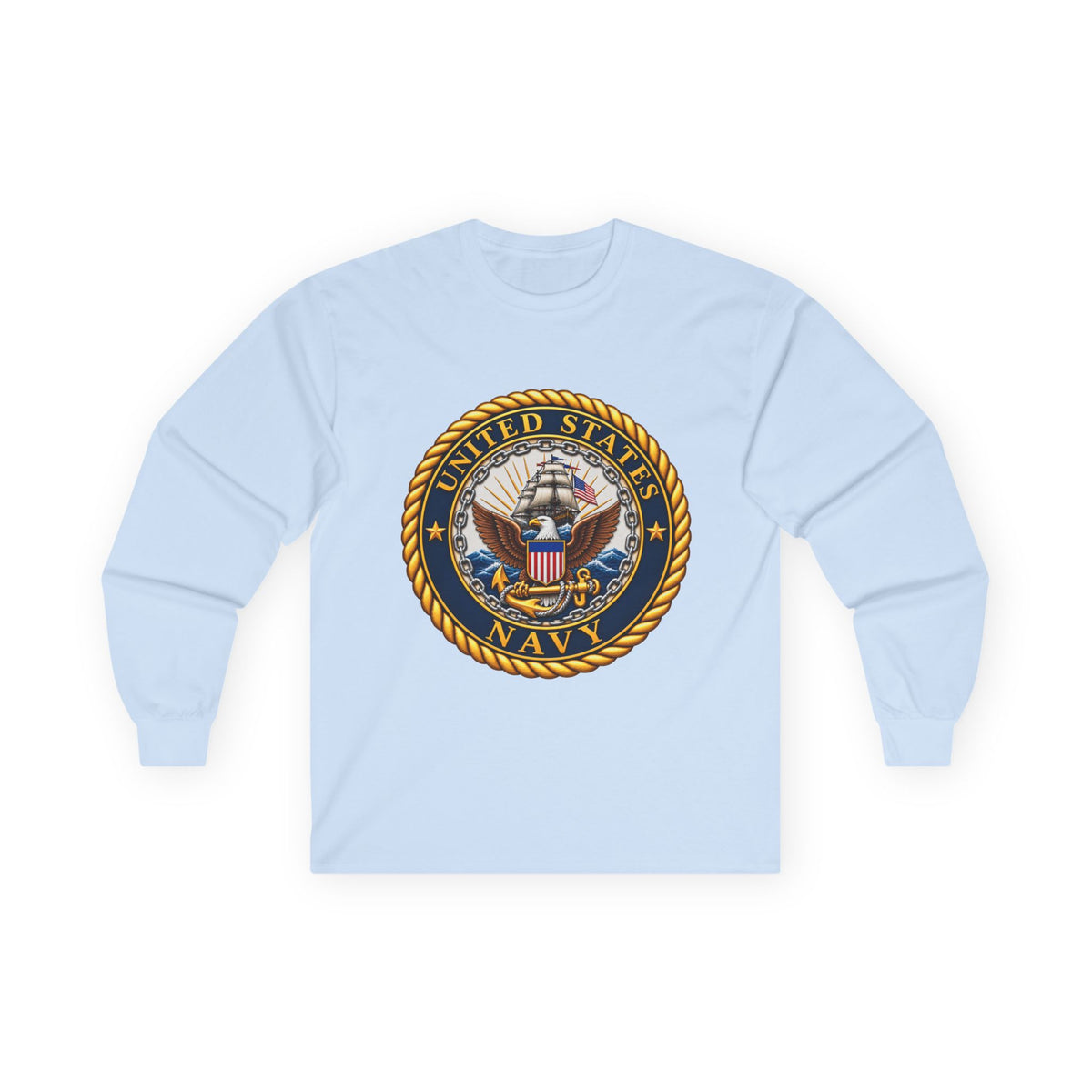 U.S. Navy Emblem - Unisex Ultra Cotton Long Sleeve Tee