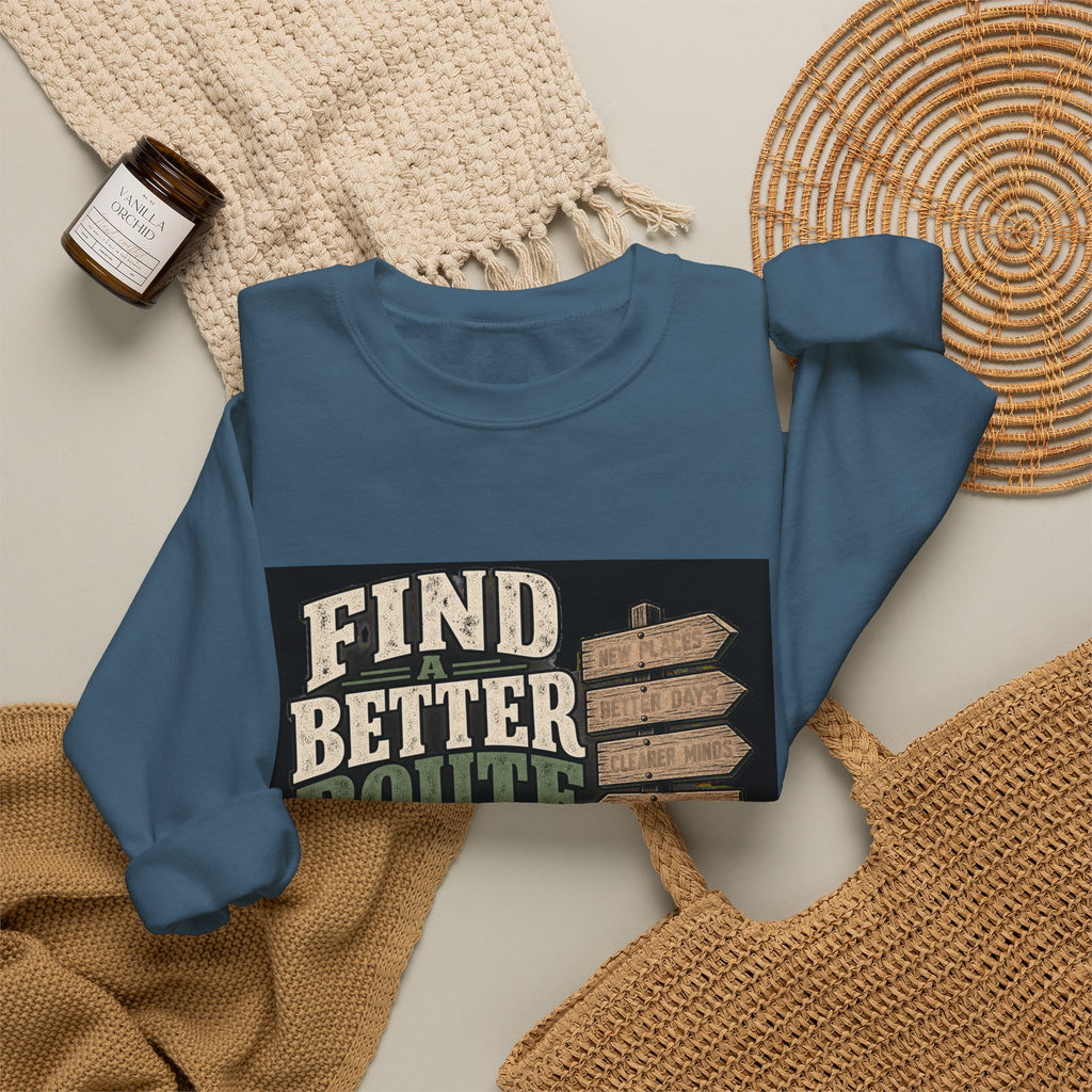 Find A Better Route - Crewneck Sweatshirt