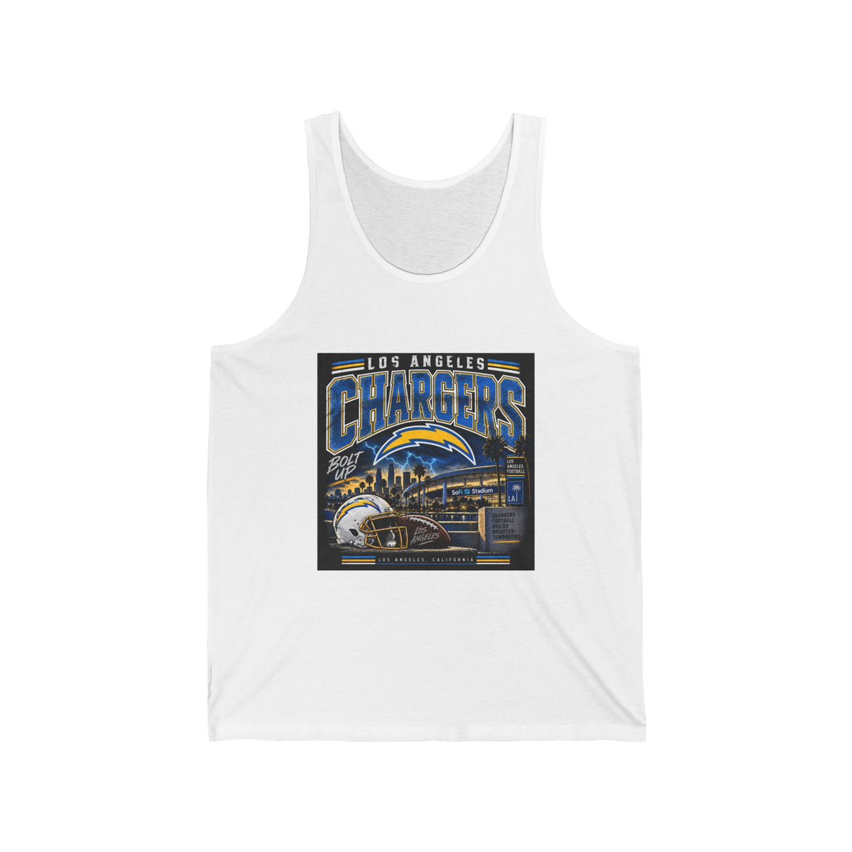 Los Angeles Chargers Bolt Up - Athletic Tank