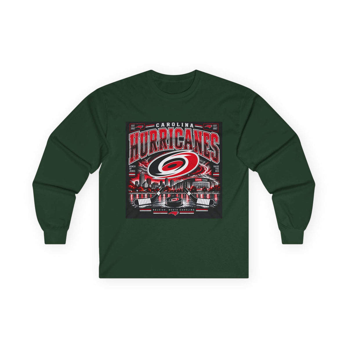 Carolina Hurricanes Skyline - Unisex Ultra Cotton Long Sleeve Tee