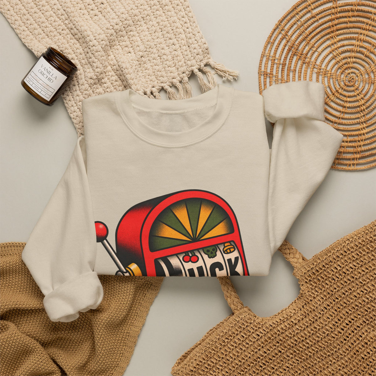 Fuck Slot Machine - Crewneck Sweatshirt