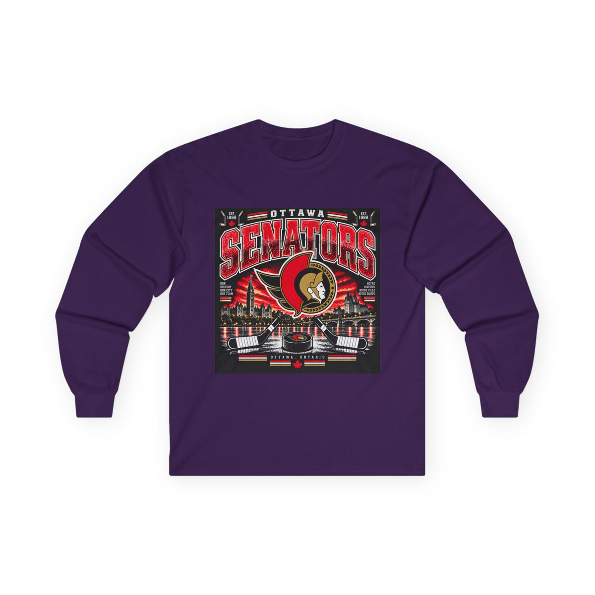 Ottawa Senators Est 1992 - Unisex Ultra Cotton Long Sleeve Tee