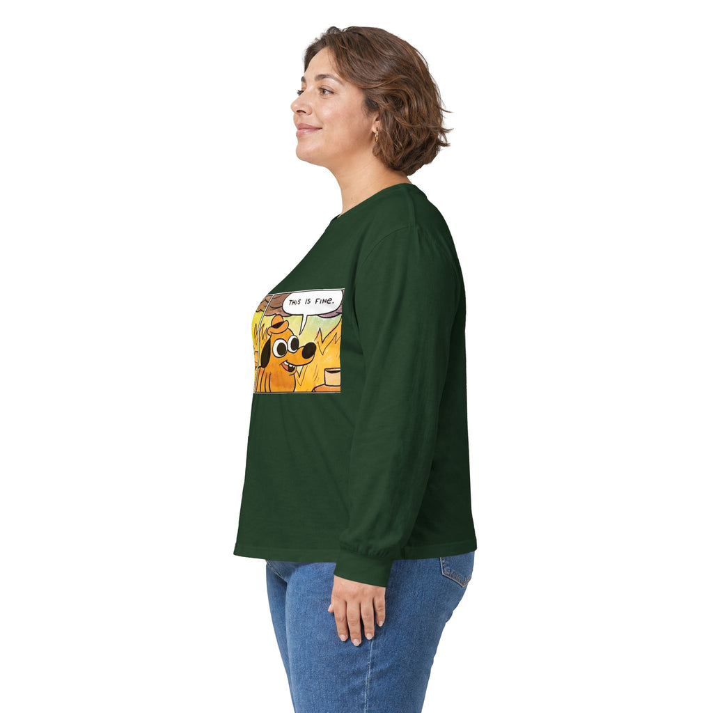 This Is Fine - Unisex Ultra Cotton Long Sleeve Tee