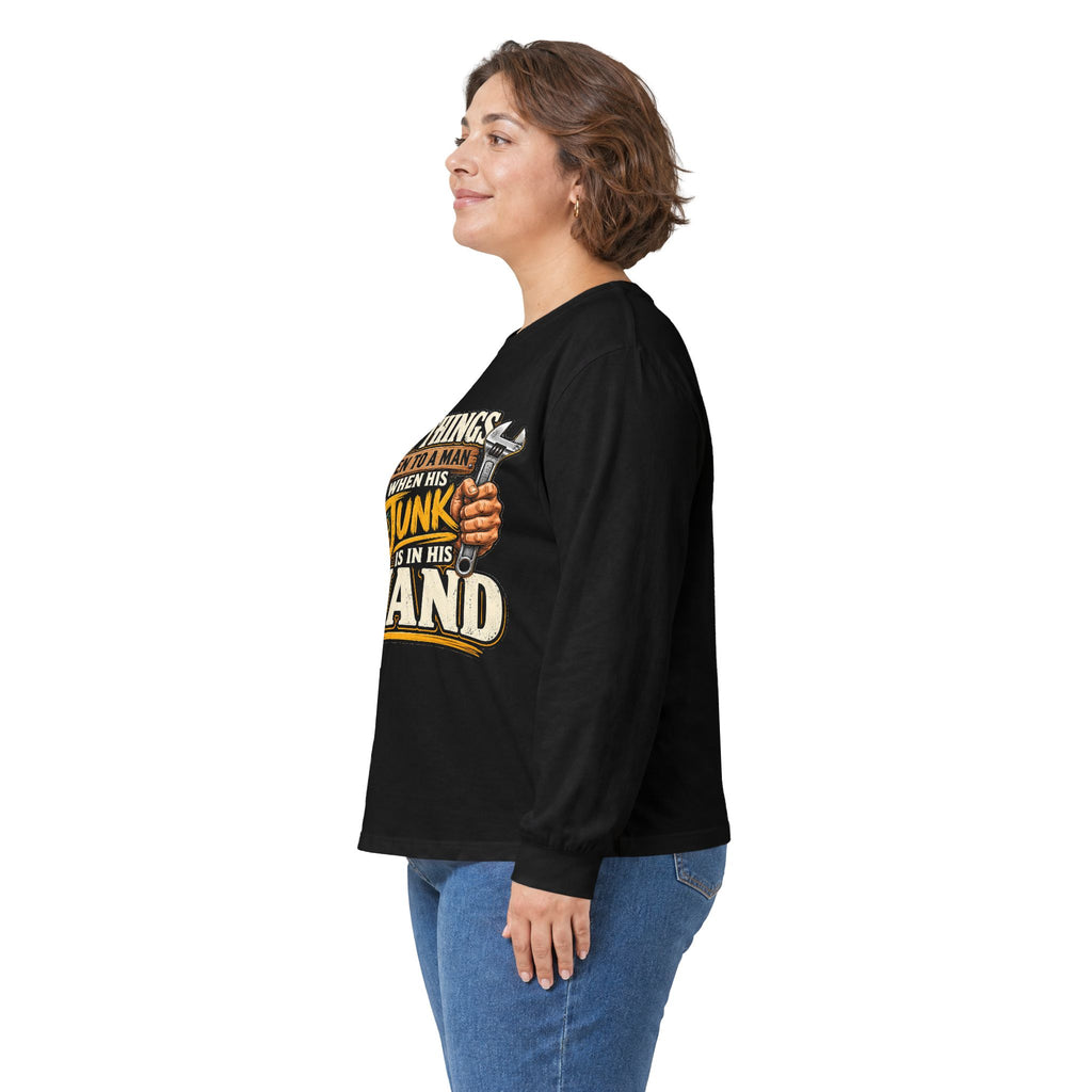 Best Things Happen in a Man's Hand - Unisex Ultra Cotton Long Sleeve Tee