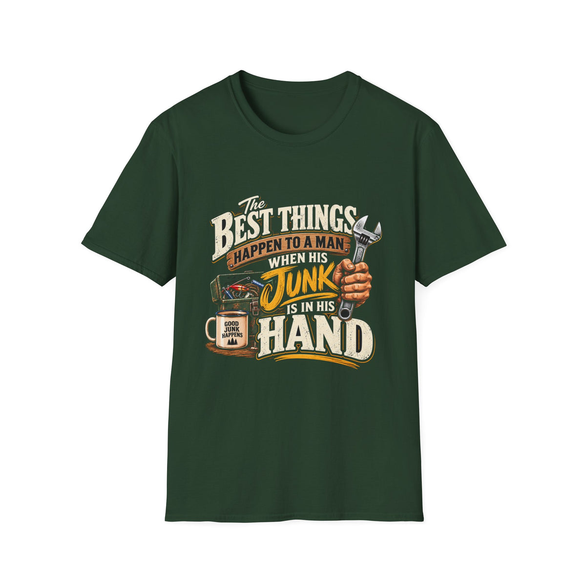Best Things Happen in a Man's Hand - Classic Tee