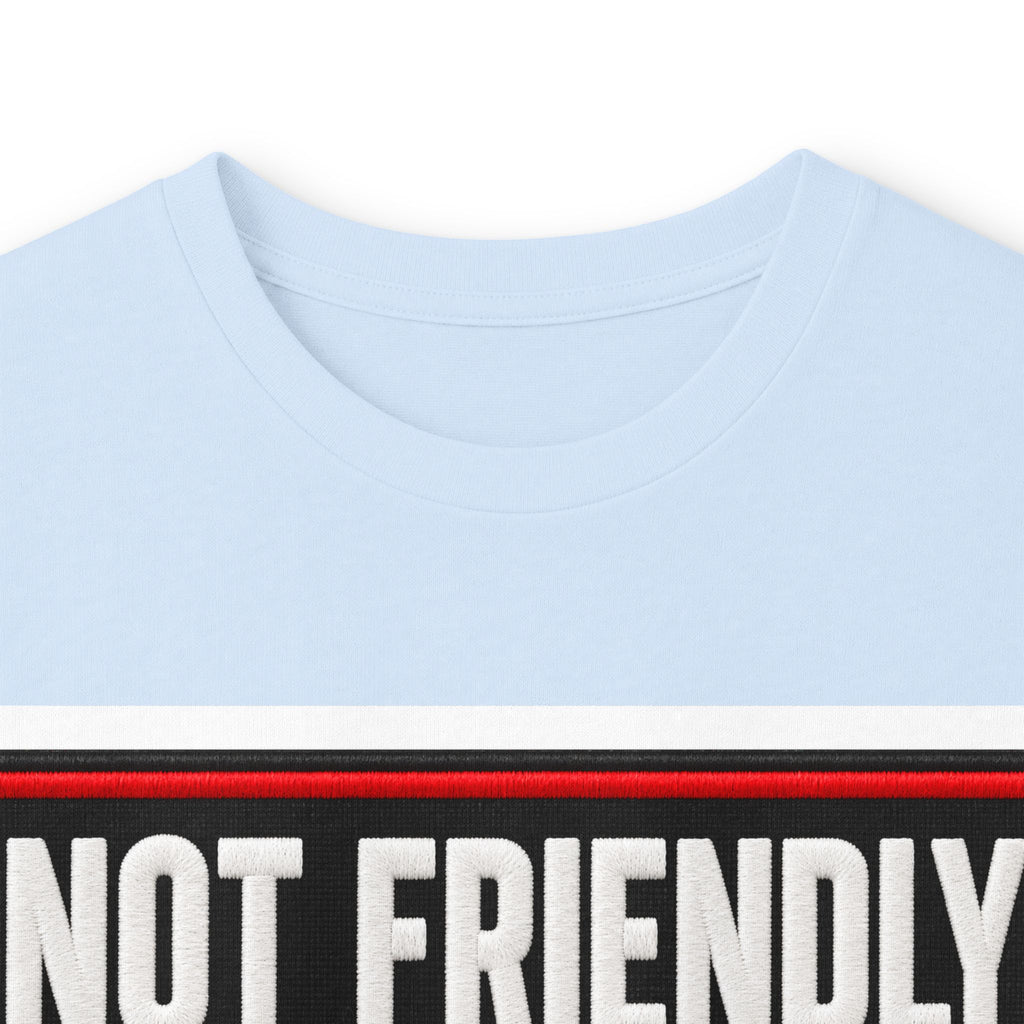 Not Friendly - Service Dog Patch - Unisex Ultra Cotton Long Sleeve Tee