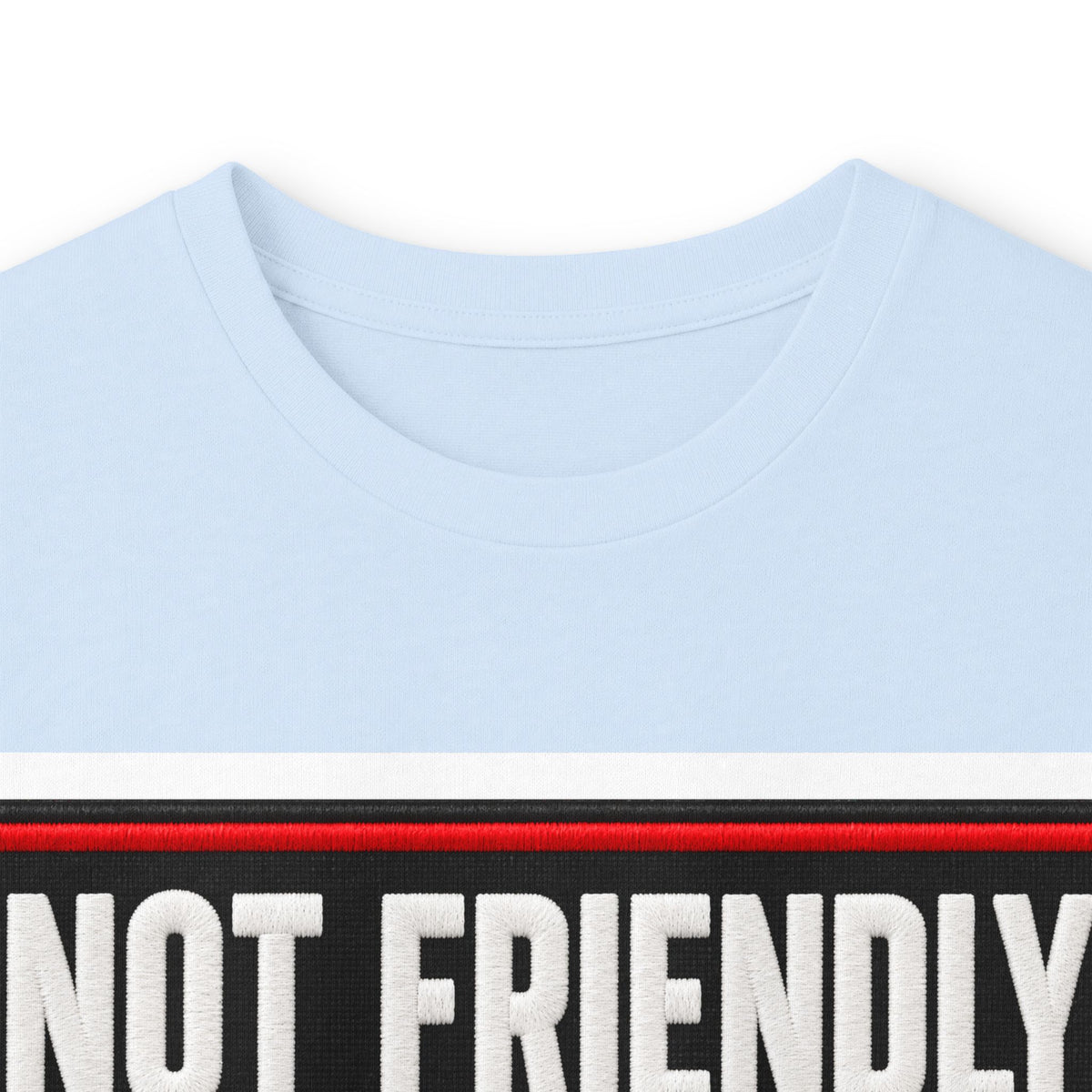 Not Friendly - Service Dog Patch - Unisex Ultra Cotton Long Sleeve Tee