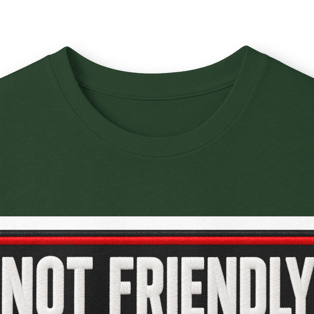 Not Friendly - Service Dog Patch - Unisex Ultra Cotton Long Sleeve Tee