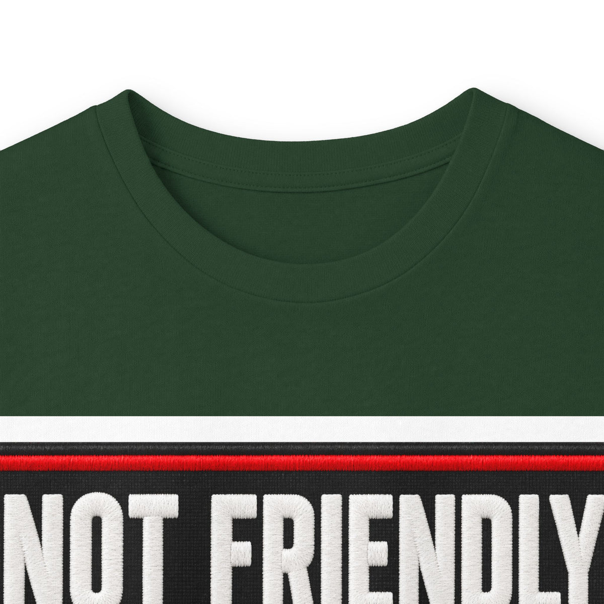 Not Friendly - Service Dog Patch - Unisex Ultra Cotton Long Sleeve Tee