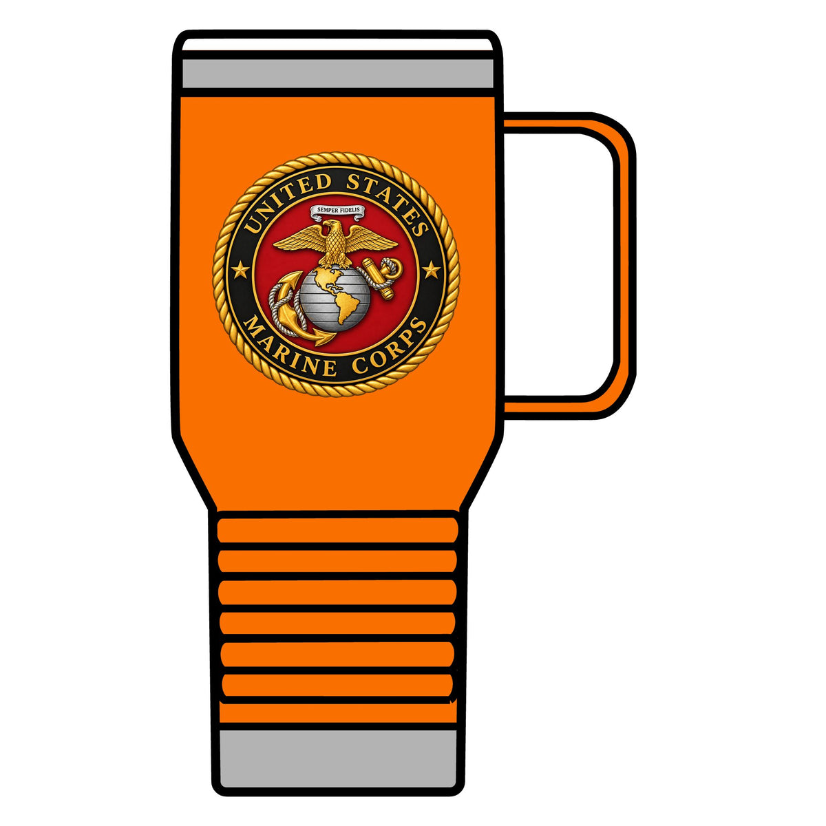 U.S. Marine Corps Emblem - 20oz Insulated Mug