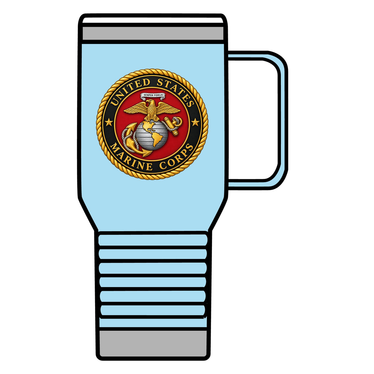 U.S. Marine Corps Emblem - 20oz Insulated Mug
