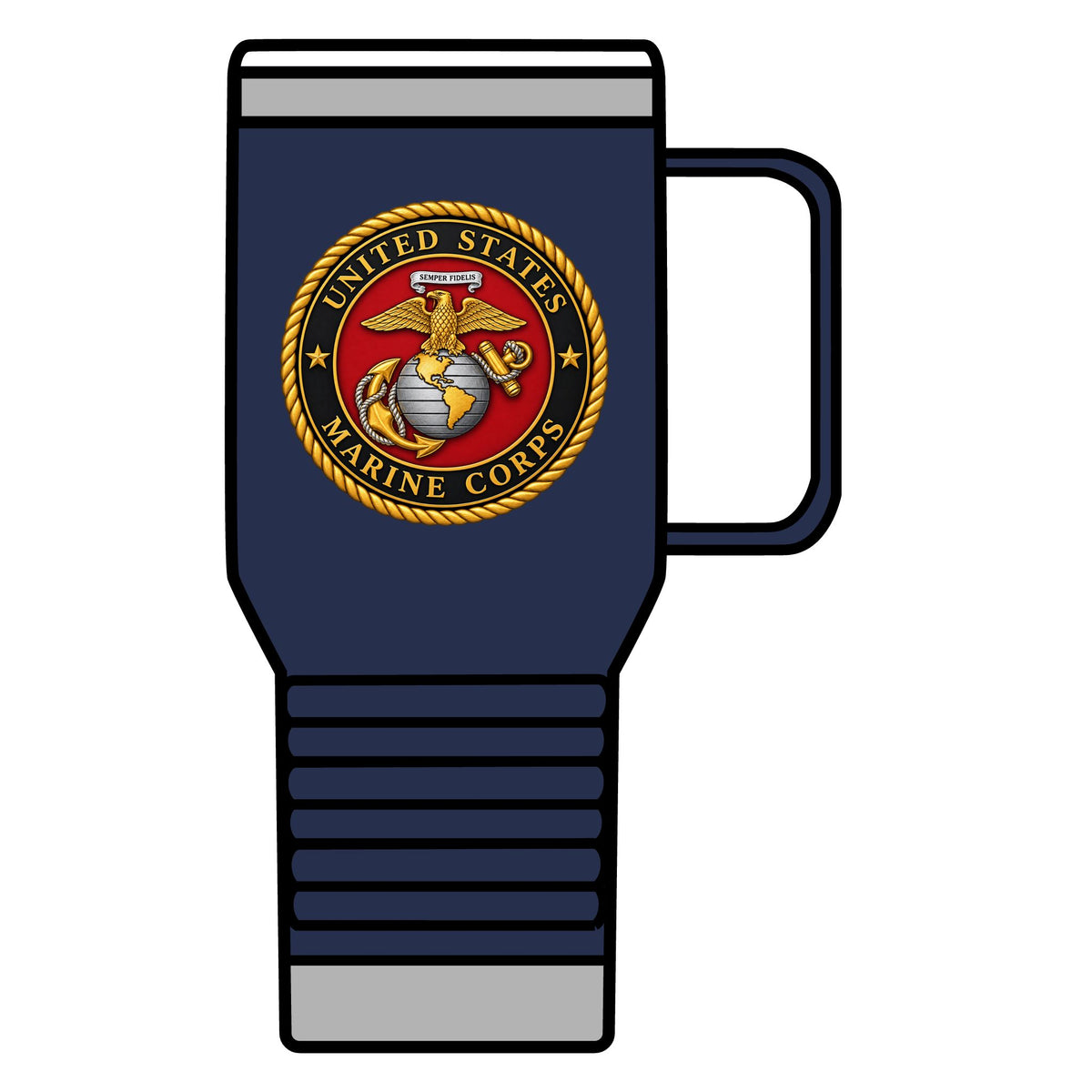 U.S. Marine Corps Emblem - 20oz Insulated Mug