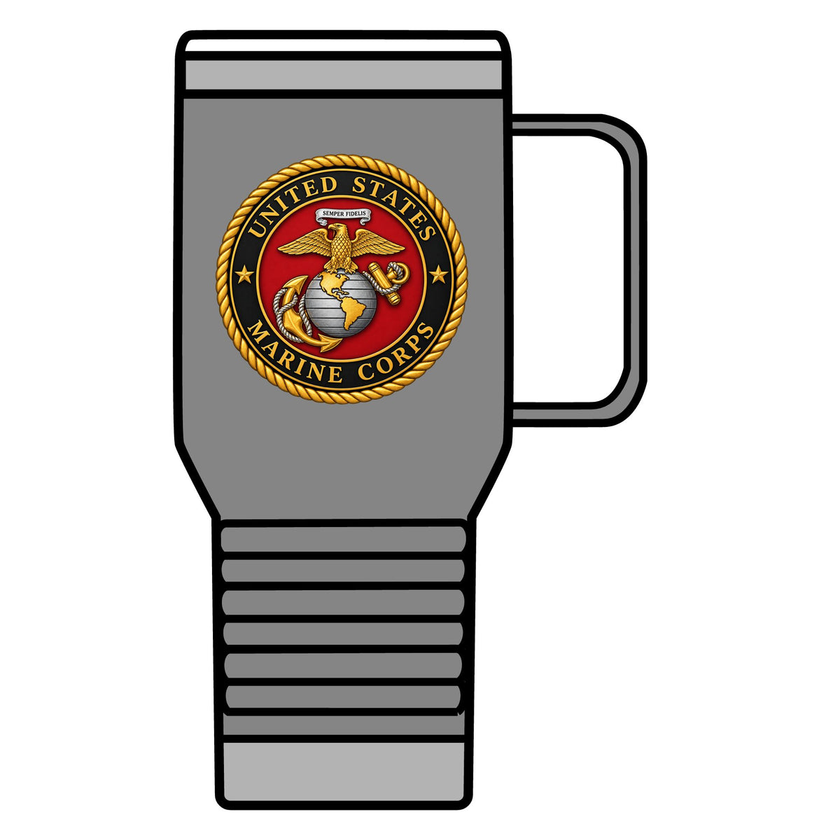 U.S. Marine Corps Emblem - 20oz Insulated Mug