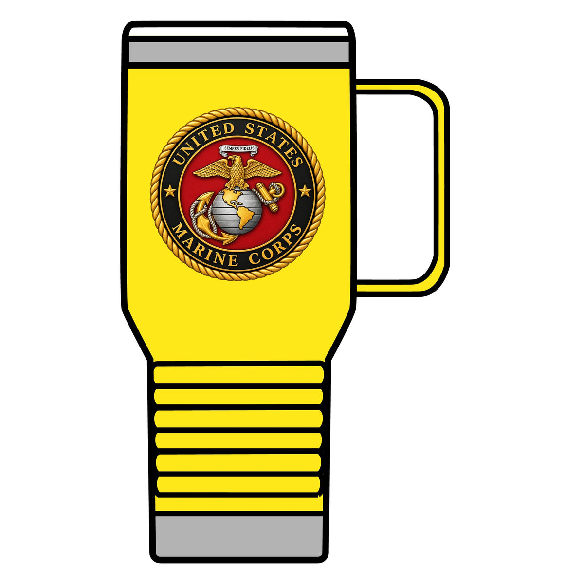 U.S. Marine Corps Emblem - 20oz Insulated Mug