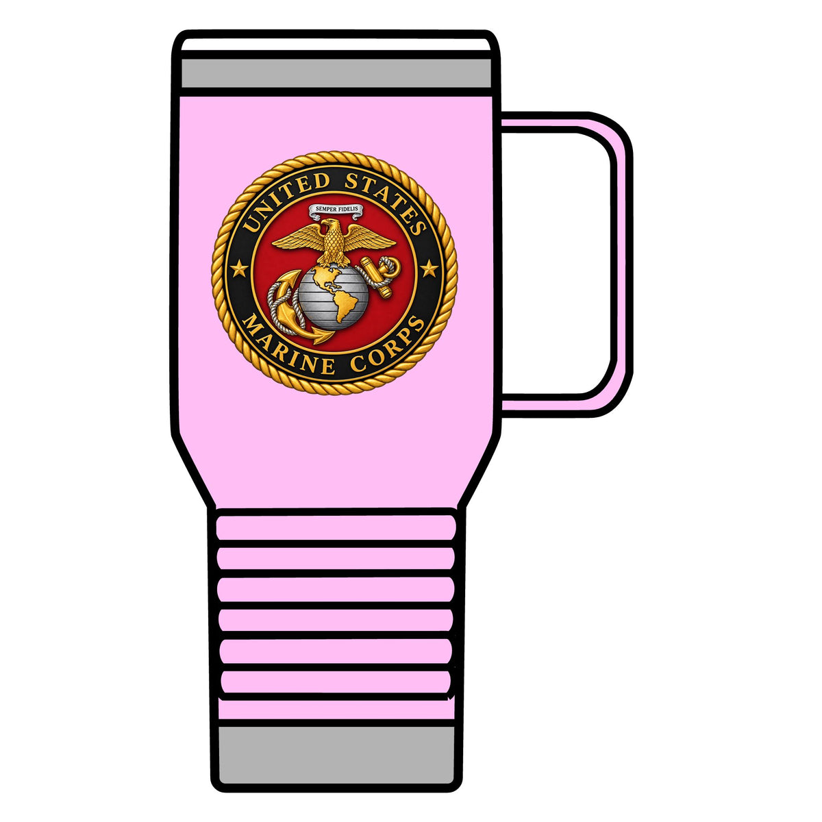 U.S. Marine Corps Emblem - 20oz Insulated Mug