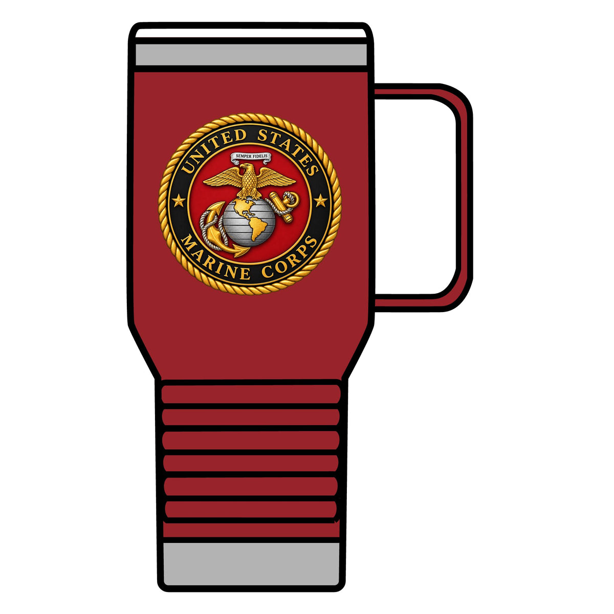 U.S. Marine Corps Emblem - 20oz Insulated Mug