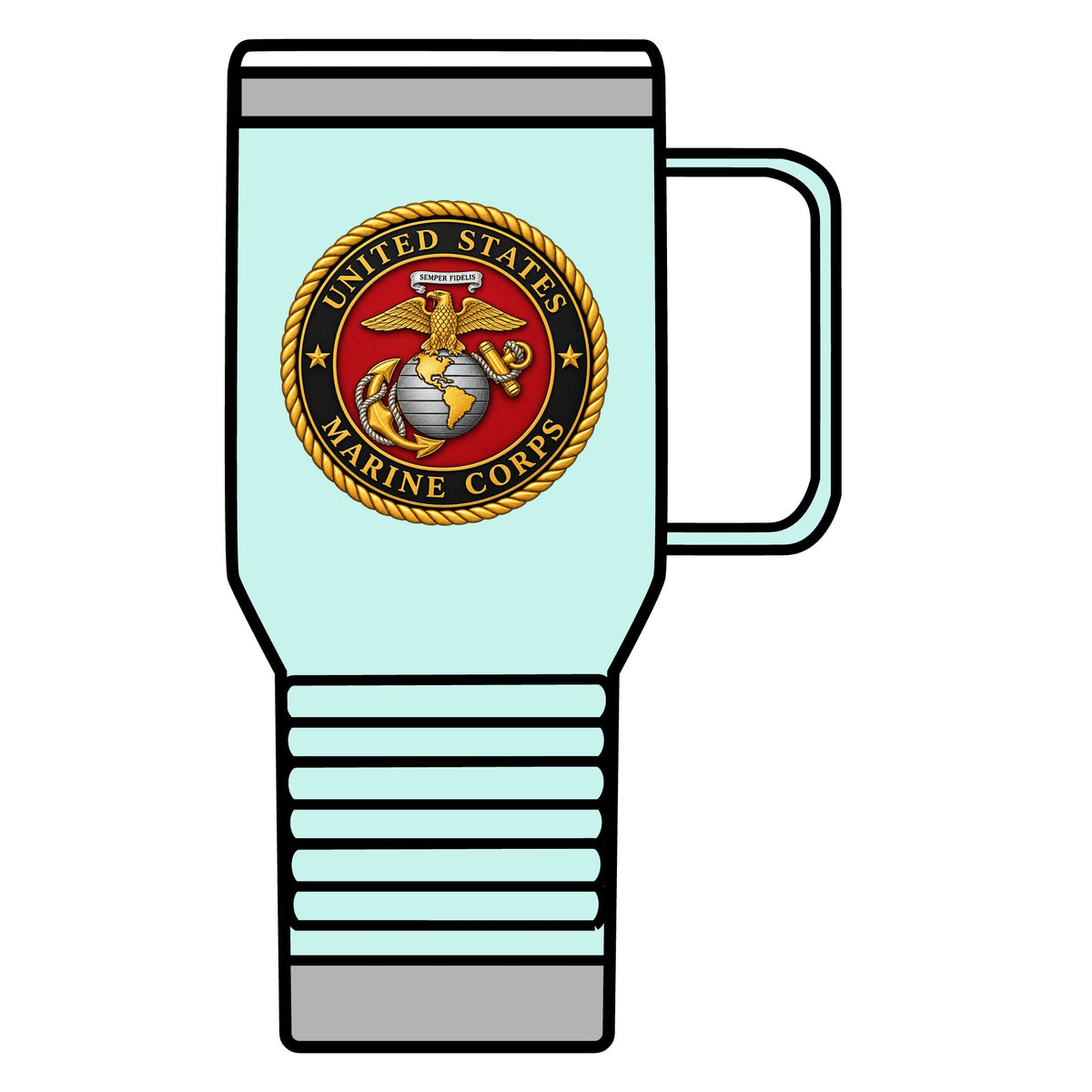U.S. Marine Corps Emblem - 20oz Insulated Mug